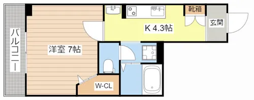 椛コート【0202号室】の間取り