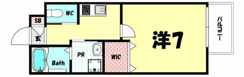 ワコーレヴィータ神戸グランパルク【3階】の間取り