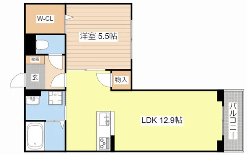 シャーメゾン フォレナ【0202号室】の間取り