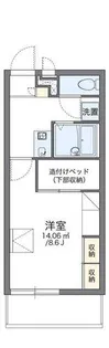 レオパレススワニエ【203号室】の間取り