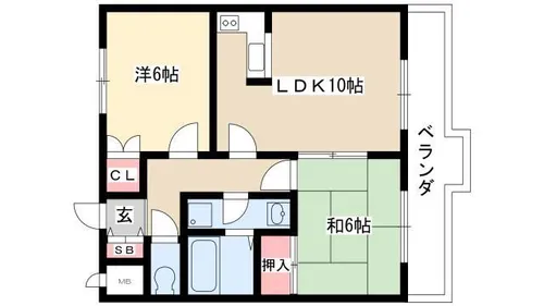 エムエスビル【203号室】の間取り