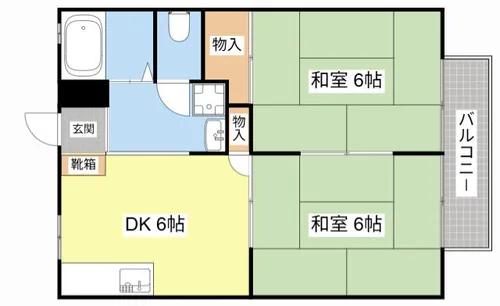 ハイツ朝日【105号室】の間取り