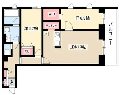 AVANCE ISSHA【3階】の間取り