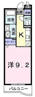 エコー ウエスト(238番地)【3階】の間取り