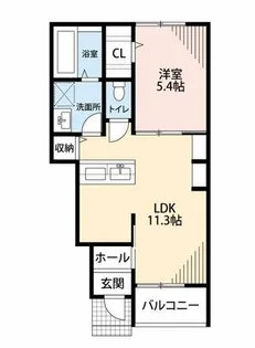 AFC RESIDENCE 岡崎竜美東【101号室】の間取り