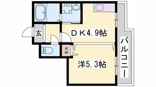 ULTYPURE【302号室】の間取り