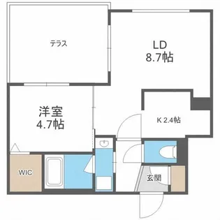 PREMIER RESIDENCE CENTRAL(南9条西7丁目MS【102号室】の間取り