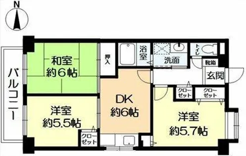 アクールグランデ【3階】の間取り