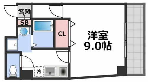 M´プラザ布施弐番館【9階】の間取り