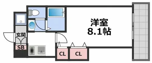 M´プラザ布施駅前【7階】の間取り