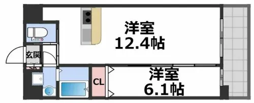 プレジオ永和ASIAN【4階】の間取り