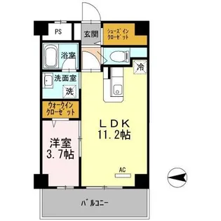 アクトタレイア茨木駅前【204号室】の間取り