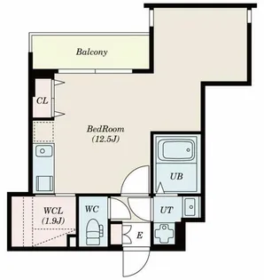 ドゥーエ南堀江【2階】の間取り