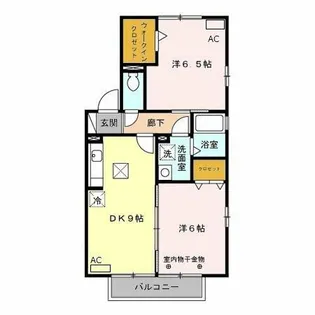 プレストンズ【101号室】の間取り