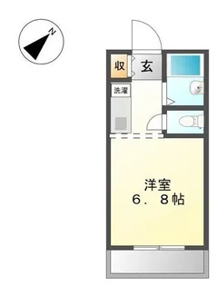 1Kの間取り画像