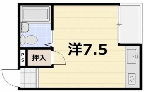 ハイツ善【3階】の間取り