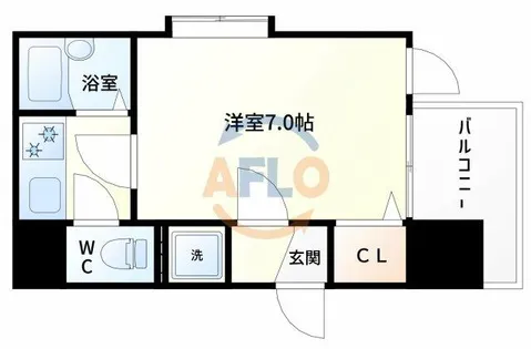 ディナスティ福島【9階】の間取り