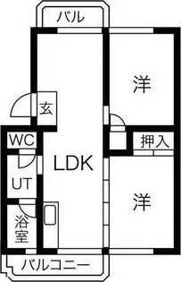 たかさごコーポラス碧南【5階】の間取り