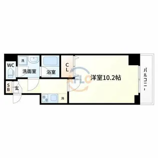 カルム小西Ⅱ【3階】の間取り