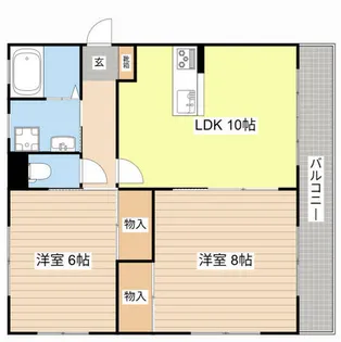 サニーハイツ【202号室】の間取り