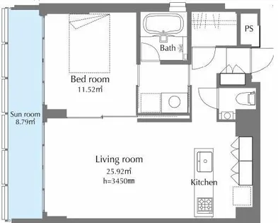 GLASHAUS【5階】の間取り