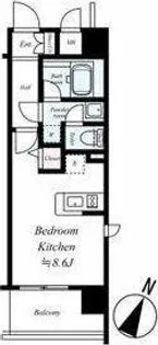スワンズ大阪アクシオン【4階】の間取り