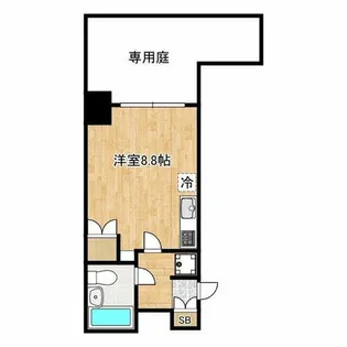 CLASS HILLS 難波南【1階】の間取り