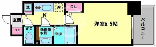 アドバンス天王寺南パキラ【5階】の間取り