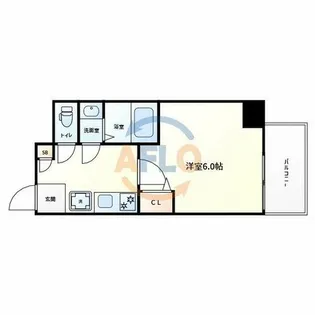 Le-Bear天王寺東【6階】の間取り