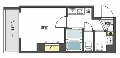 MiYo87天下茶屋【2階】の間取り