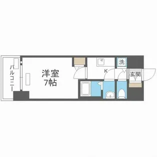 プレサンス大阪福島シエル【3階】の間取り