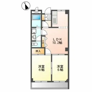 グリックユキモト【1階】の間取り