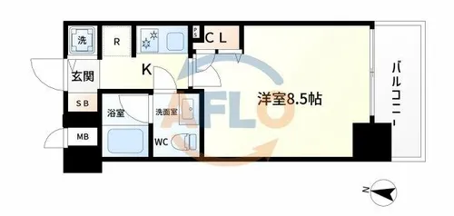 ラナップスクエア福島【4階】の間取り