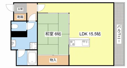 琵琶湖アーバンリゾートⅢ【318号室】の間取り
