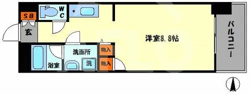 パークハイムうつぼ【3階】の間取り