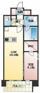 LA GRACE SENBAYASHI【8階】の間取り