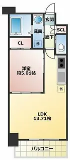 プレジオ三国ASIAN【7階】の間取り