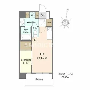 Alivis六本松【5階】の間取り