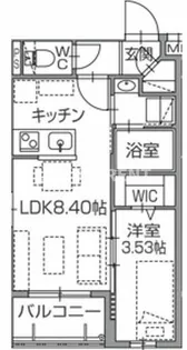 ラクラス南福岡North【1階】の間取り
