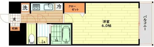 プレサンス海老江ジャルダン【5階】の間取り