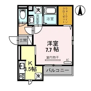 ソシュール【3階】の間取り
