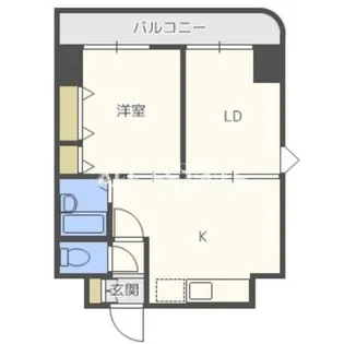 グランデージ新深江【2階】の間取り