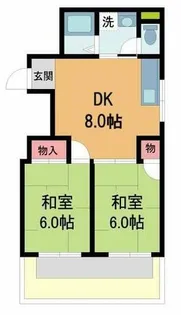モダンアパートメント神戸宝塚I【1階】の間取り