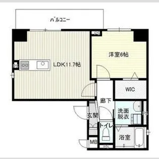 ラトレ白鳥【3階】の間取り