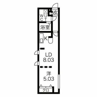 リアライズ名城公園【1階】の間取り