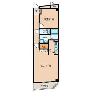 Crear f(クリアエフ)【4階】の間取り