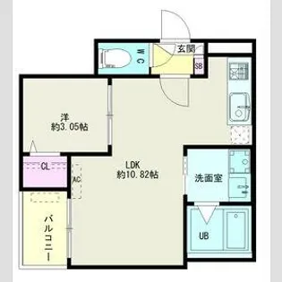 愛知県名古屋市東区大幸3丁目【アパート】の間取り