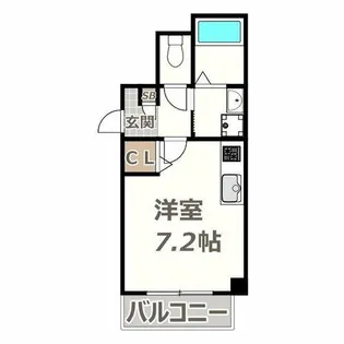 グランパシフィック天王寺南【3階】の間取り