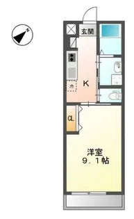 グランディールココ【2階】の間取り