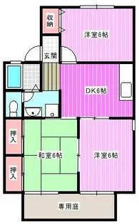ヴィラージュA【1階】の間取り